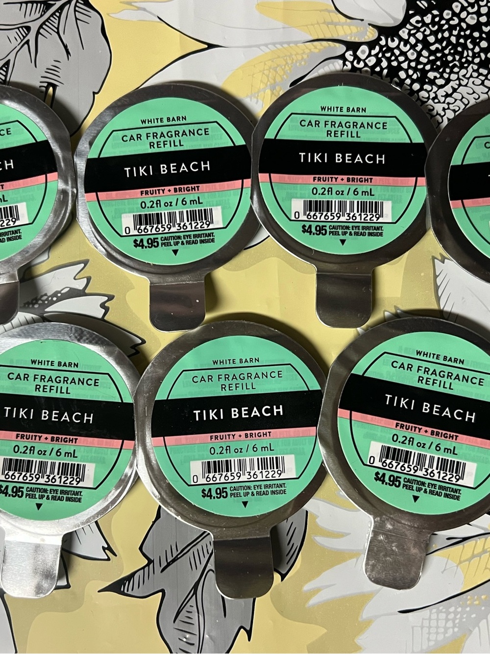 7 Bath and Body Works TIKI BEACH Car Fragrance Refill *NEW*